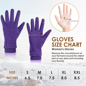 Premium Womens Fashion Leather <b>Gloves</b> With Angora <b>Wool</b> Lining And Touchscreen Compatible Fingertips For Winter Luxury - Product Image 3