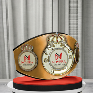 Boxing Belt Custom Logo Adult Size Unisex Championship Wrestling Belts High <b>Weight</b> Leather Strap Title Belt Brass Metal Plates - Product Image 5