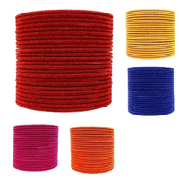 AMULYAM OVERSEAS Ensemble de bracelets en alliage de zinc plaqué velours multicolore pour femmes |   Ensemble de chudi traditionnel pour mariage ethnique |   Tailles