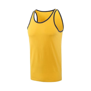 Unisex <b>Mens</b> Contrast Trim <b>Tank</b> <b>Top</b> Sleeveless Athletic Vest Lightweight Breathable Summer <b>Gym</b> Wear Soft Fabric Casual Style - Product Image 3