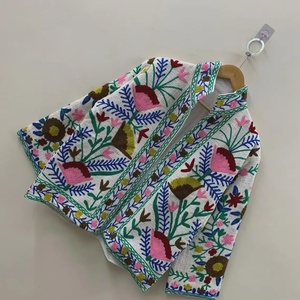 Suzani เสื้อแจ็คเก็ตปักลายดอกไม้สำหรับผู้หญิง, เสื้อโค้ทผ้าฝ้าย100% ฤดูหนาวทำมือ - Product Image 1