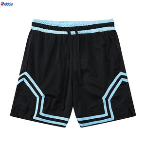 Pantalones Cortos Deportivos Cómodos para Hombre, Personalizados con Estampado, de Color Sólido, de Poliéster, para Baloncesto, Gimnasio, Malla Transpirable, para Correr - Product Image 1