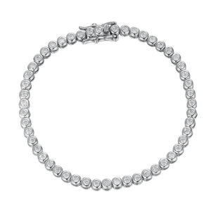 Sterling Silver Moissanite Tennis Bracelet Cut Sparkling Diamond Alternative Unisex Wedding Bridal Jewelry GRA Certified Claw - Product Image 2