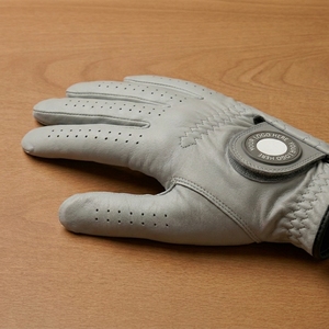 OEM Premium Cabretta Leather Golf <b>Glove</b> <b>with</b> Magnetic Ball Marker Breathable Custom Logo Soft <b>Grip</b> Private Label Service - Product Image 4