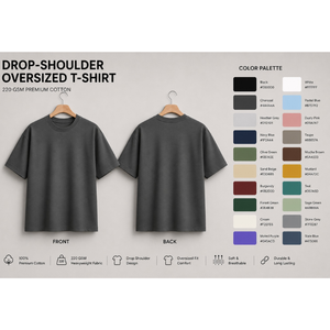 Men Oversized <b>T</b> <b>Shirt</b> 100% Cotton Digital Printed <b>6XL</b> Drop Shoulder O Neck Short Sleeve Breathable Heavyweight 220g Knitted - Product Image 2