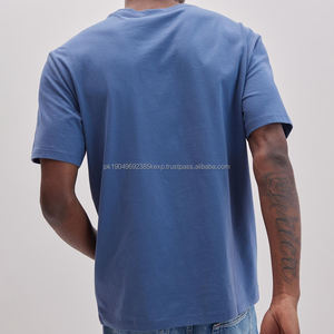 T-shirts en coton de bambou pour hommes, t-shirt à manches courtes avec poche, t-shirt d'été pour hommes, haut, t-shirts durables à col rond pour hommes - Product Image 2