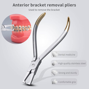 Manual Dental Orthodontic Bracket Remover Pliers Stainless Steel Anterior Teeth Braces Removal Tool Kit Bracket Gripper - Product Image 5