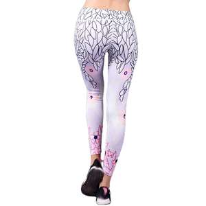 Leggings Deportivos de Cintura Alta Elástica para Mujer, Transpirables, Ajustados, con Estampado, para Fitness, Running, Gimnasio, Yoga - Product Image 5