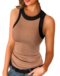 OEM personnalisé 2025 été femmes respirant séchage rapide culture entraînement débardeur décontracté cravate teinture conception en gros personnalisé haut tricoté - Product Image 3