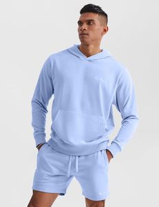 Sweats à capuche noirs unis en gros, 100% coton molletonné, vierges, personnalisables avec logo brodé ou imprimé, vêtements streetwear de haute qualité. - Product Image 5