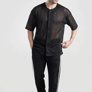 Jersey de Béisbol de Malla de la Mejor Calidad, Nuevo Estilo, Manga Corta, Talla Grande, Fabricante Pakistaní, Ropa Deportiva - Product Image 1
