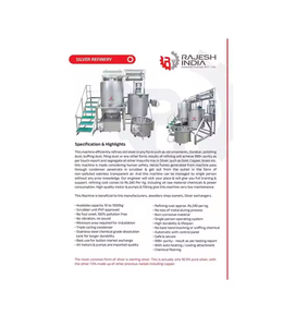 Machine professionnelle automatique de raffinage de l'argent, contrôlée par PLC, avec composants essentiels de pompe moteur pour le raffinage des métaux précieux - Product Image 6