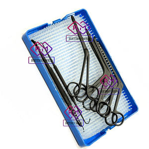 Juego de 10 instrumentos menores para cirugía endoscópica de senos paranasales, set quirúrgico ORL negro reutilizable con revestimiento, de MEDICAB INSTRUMENTS - Product Image 2