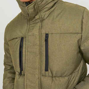 Custom Logo Shiny Brown Duck Down Puffer Jacket Men Hooded <b>Bubble</b> <b>Coat</b> Winter Wholesale OEM Manufacturer - Product Image 2