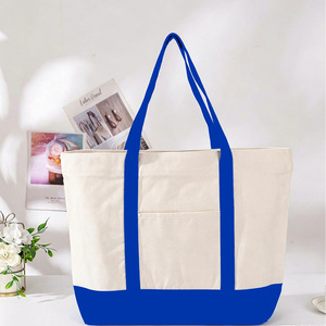 Nouveau sac fourre-tout en toile de coton 100% écologique, promotionnel, durable, avec poche extérieure avant, ouverture supérieure, personnalisable, mini sac fourre-tout en toile - Product Image 4