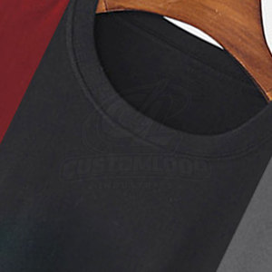 Camiseta de Hombre con Bloques de Color, Manga Corta, Cuello Redondo, Casual, Diseño Sólido, Transpirable, Tejida, 100% Algodón, Corte Ajustado - Product Image 6