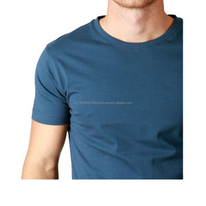 T-shirt en coton tendance de grande taille de haute qualité pour homme, col uni, style classique, manches courtes, sublimation, écologique - Product Image 1