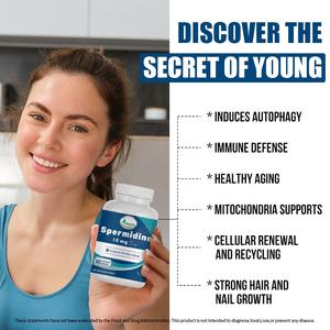 OEM/ODM Spermidine capsules, spermidine supplement (100x krachtiger dan tarwekiemextract) voor celgezondheid, veroudering & energie - Product Image 3