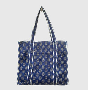 Sac fourre-tout en coton brodé bohème, ouvert en dessus, pour femmes, sac de shopping, utilisable toute l'année - Product Image 1