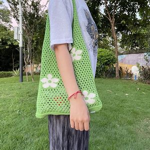 Bolso Tote de Ganchillo Hecho a Mano para Mujer, Elegante Bolso de Hombro Tejido para Compras, Viajes y Uso Diario - Product Image 6