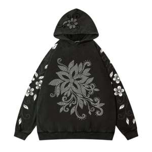 Service OEM, vente en gros, sweats à capuche pour hommes, hiver, impression numérique unie, couleur personnalisée, tissu en polaire léger polyester/coton - Product Image 1