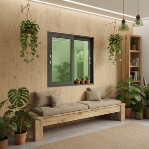 5 years Folding Screen <b>Horizontal</b> Residential House Sliding <b>Windows</b> Modern Villa Aluminum <b>Window</b> Aluminum Alloy - Product Image 5