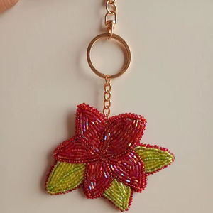 Llavero Bordado con Limón, Estilo Clásico, Accesorio Colorido para Bolsos, Carteras y Llaves para Uso Diario - Product Image 1