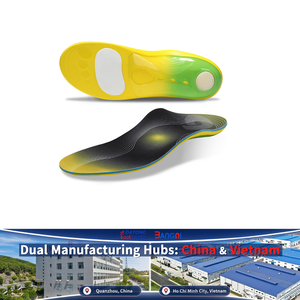 Semelles orthopédiques ergonomiques pour le soin des pieds avec gel absorbant les chocs, inserts robustes à soutien de la voûte plantaire - Product Image 1