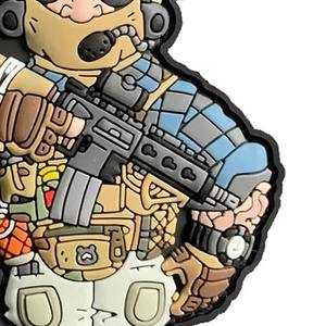 Écussons et étiquettes en PVC et silicone personnalisés de qualité supérieure avec support Velcro, de tout design, y compris des écussons drapeau américain et des étiquettes souples tactiques - Product Image 3