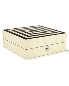Best Quality Rectangular Resin Mdf Inlay Storage Box Geometric Pattern Minimalist Design Living Room Jewelry Organizer - Product Image 3