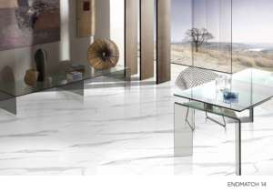 Carreaux de porcelaine polis et émaillés 600x1200mm (60x120cm, 24x48 pouces) de luxe pour sols et murs intérieurs résidentiels et haut de gamme - Product Image 3