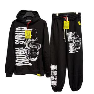 เสื้อฮู้ดดี้โอเวอร์ไซส์สำหรับผู้ชาย ผ้าเฟรนช์เทอร์รี่หนา 500 กรัม สกรีนโลโก้ตามสั่ง ทรงบ็อกซี่ฟิต ลุคทำสีซีดแบบแอซิดวอช ผ้าฝ้าย 100% ไม่มีเชือกผูก - Product Image 1