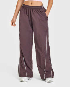 Chaqueta Cortavientos y Pantalones Deportivos Cortavientos con Ribete en Contraste, Conjunto Deportivo Cortavientos de Verano para Mujer, Conjunto Cortavientos Oversize para Mujer - Product Image 6