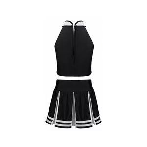 Tenues d'échauffement et d'entraînement pour cheerleaders avec designs personnalisés, uniformes de cheerleading pour femmes sur mesure, vente en gros, ensemble complet - Product Image 3