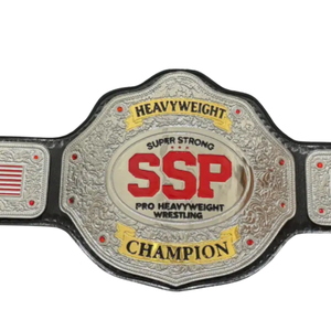 Super Strong Pro Heavyweight Wrestling Championship Belt SSP American and Japanese Flag Design High-Quality Leather Strap - Product Image 2