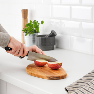 Planche à découper en bois naturel, faite à la main, pour la cuisine, les légumes, les fruits, le pain, la maison, le restaurant et la restauration - Product Image 3