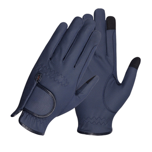 Guantes de equitación personalizados al por mayor con texto, correa, malla brillante y cuero PU, hechos en Pakistán. - Product Image 6