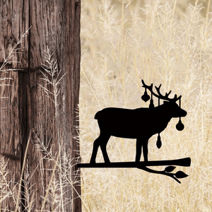 CIFbuy Scultura in Ferro a Forma di Alce per Decorazione Giardino e Patio, TikTok per Servizio Ritiro Temu - Product Image 2