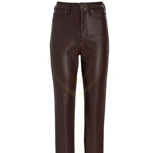 Pantalon en cuir d'agneau extensible pour femme, nouvelle collection 2026, vente en gros, tendance et très demandé - Product Image 3