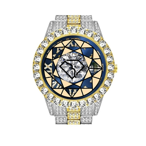 Reloj de Cuarzo Analógico de Lujo para Mujer, Caja Cuadrada, Correa de Acero Inoxidable, Cristal de Zafiro, 46 mm, Ecológico, Ligero, Moissanita - Product Image 2