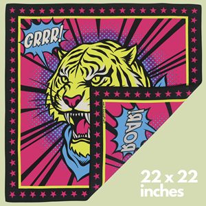 Hot Sale Custom Logo Bandana 100% Cotton 55 Cm <b>Square</b> Scarf Sublimation Printing Hemmed <b>Edge</b> Head Wrap Bandana - Product Image 3