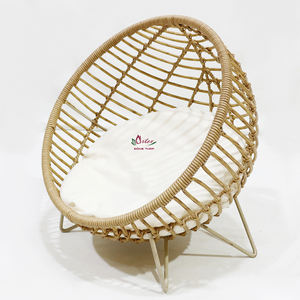 Maison pour animaux de compagnie pliable en jonc de mer faite à la main de l'usine Artex Dong Thap Mobilier pour animaux de compagnie à usage intérieur et extérieur - Product Image 1