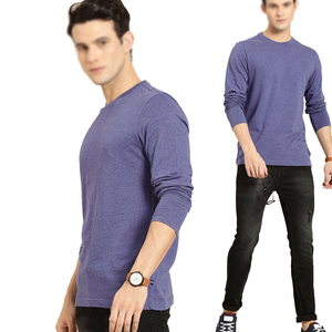 <b>Men's</b> Plus Size <b>Long</b> <b>Sleeve</b> T-<b>Shirts</b> 100% Cotton High Quality Anti-Wrinkle Casual O-Neck Collar Front Logo - Product Image 5