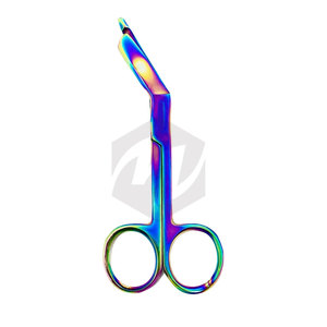 Lister Bandage Scissors Premium Medical Grade Stainless Steel Shears Multi Colored Rainbow <b>Titanium</b> Finish Medic Instruments - Product Image 1
