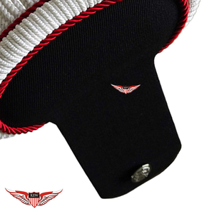 Épaulettes noires à franges en soie blanche, faites à la main, écologiques, style Napoléon, personnalisables, vintage français, pour défilés et cérémonies - Product Image 2