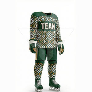 ชุดยูนิฟอร์มฮอกกี้น้ำแข็งแบบกำหนดเองได้ คุณภาพดี ราคาสมเหตุสมผล สำหรับทีมกีฬา  ออกแบบได้ตามต้องการ - Product Image 4