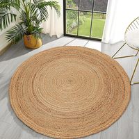 Tapis tressés à la main en jute et coton de haute qualité, vente chaude, tapis de salon pour usage domestique