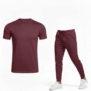 Conjunto Deportivo Informal Azul para Hombre INDEX APPAREL, Camiseta de Manga Corta con Cuello Redondo, Pantalones Deportivos de Poliéster de Secado Rápido con Bolsillos Laterales, Corte Regular - Product Image 6