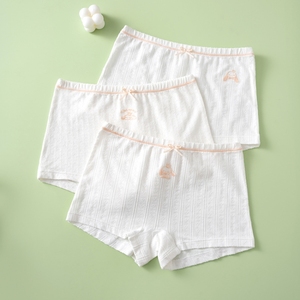 Sous-vêtements en coton organique pour filles sans teinture Vêtements mignons OEM Service Poly Sac Emballage Fabriqué en usine au Vietnam - Product Image 1