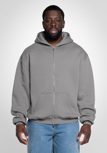 Sweat-shirt à capuche d'hiver 100 % coton brodé, doublé, avec étiquette personnalisée, style streetwear décontracté, vêtement écoresponsable - Product Image 1